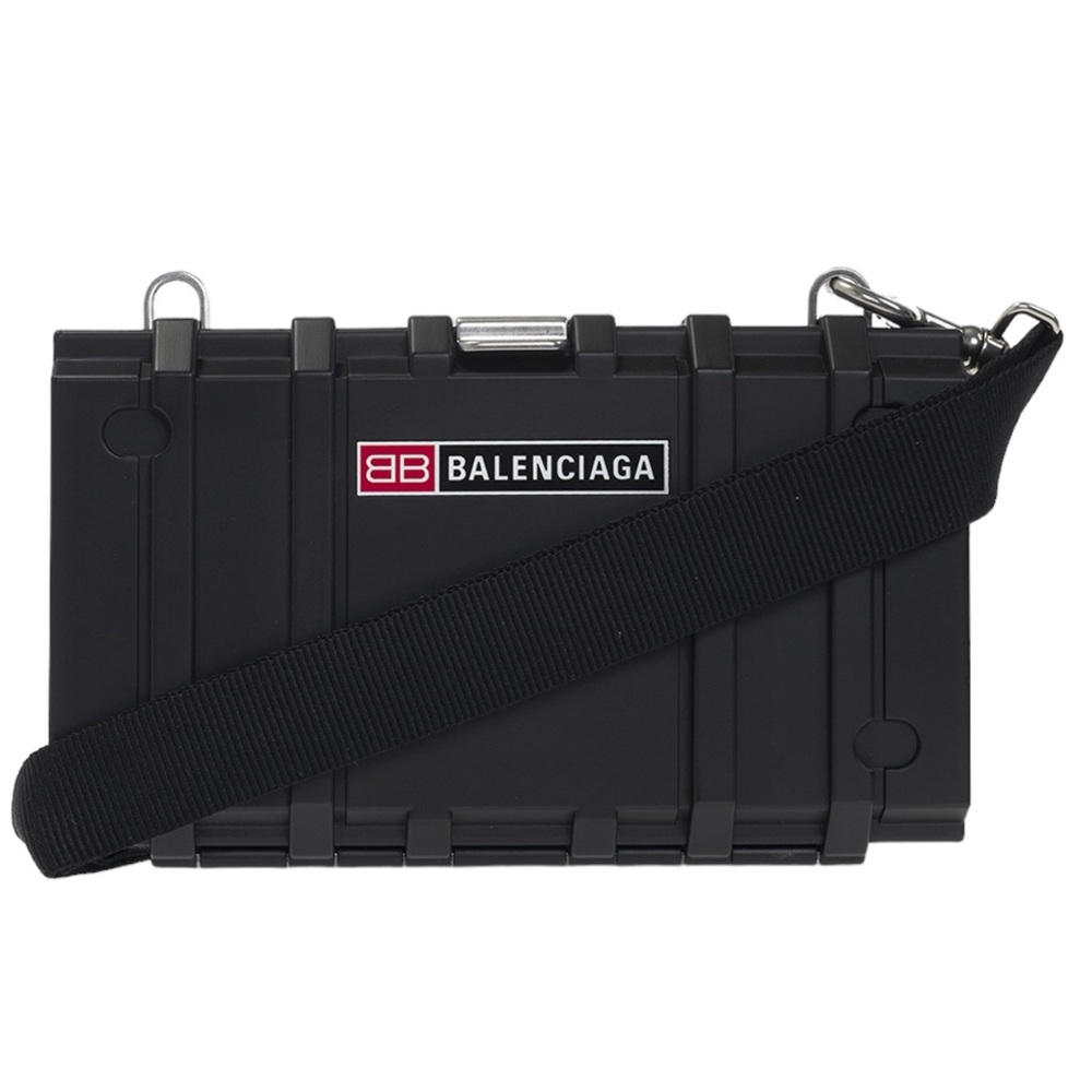NEW Balenciaga Black Toolbox Shoulder Bag